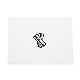Bacon Breakfast Fat Food Meat Morning, quality rubber stamp, ideal for crafts scrapbooking invitations cards and tags CCSTA-24829