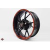 BIKE-label 760000 Wheel Rim Sticker Neon Red/Orange Stripes Black
