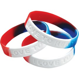 Really Good Stuff I Love To Read! Silicone Bracelet - 24 bracelets