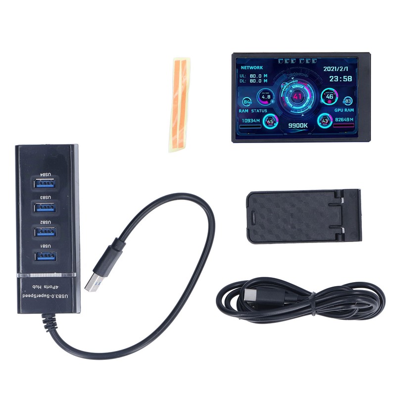 3.5in Display Screen Monitor Set 360° Rotatable IPS Full View