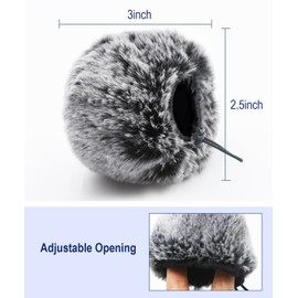 Blue Yeti Microphone Covers Furry Foam with Dead Cat, Blue Yeti Pop Filter Windscreen for Blue Yeti Microphone Noise Reduction