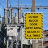 Do Not Block Door Keep Area Clear Sign, 8.5 x