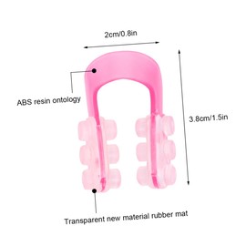 Healeved Nose Device 4pcs Nose Clips Rhinoplasty Corrector Lifter Face Beauty Tool Plastic for Flat Correction