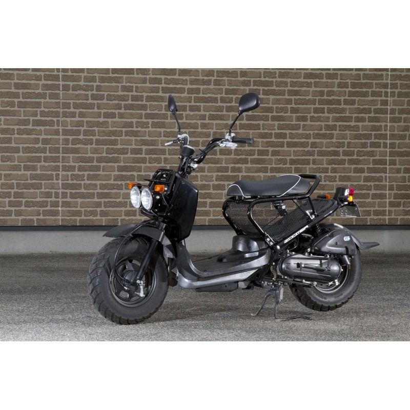 RinParts(リンパーツ)ズーマー用 カーボン柄 シートカバー パイピング ホワイト 1116464