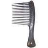 Large Tooth Shampoo Detangling Comb Rack Hair Comb (Black)