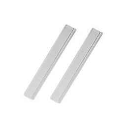 Glass Shower Magnet, Neodymium Magnet, 2-1/2" Shower Door Strong Rare Earth Magnet Replacement for Swing Shower Doors (Nickel Plating, 2 Pack)