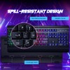 RisoPhy RisoPhy Gaming Keyboard, 104 Keys All-Metal Panel, Rainbow LED