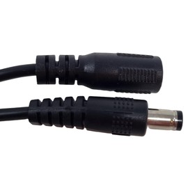 Dolphin Automotive 12v DC Power Extension Lead Male to Female 2.1mm x 5.5mm Car Van Camera CCTV (10m)
