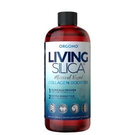Orgono Living Silica Collagen Booster | Vegan Mineral-Based Silica Supplement | Supports Healthy Collagen & Elastin Production for Joint & Bone Support, Glowing Skin, Strong Hair & Nails | 16.9 Fl Oz