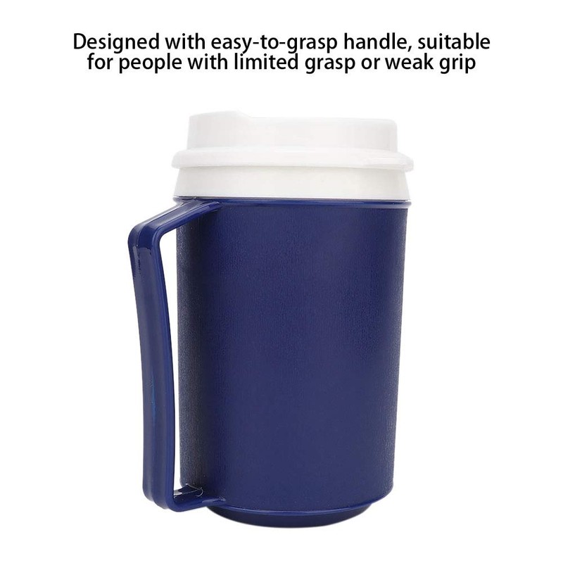 Demeras Insulated Mug Light-weight Elderly Insulated Mug for Easy-to-grasp Handle