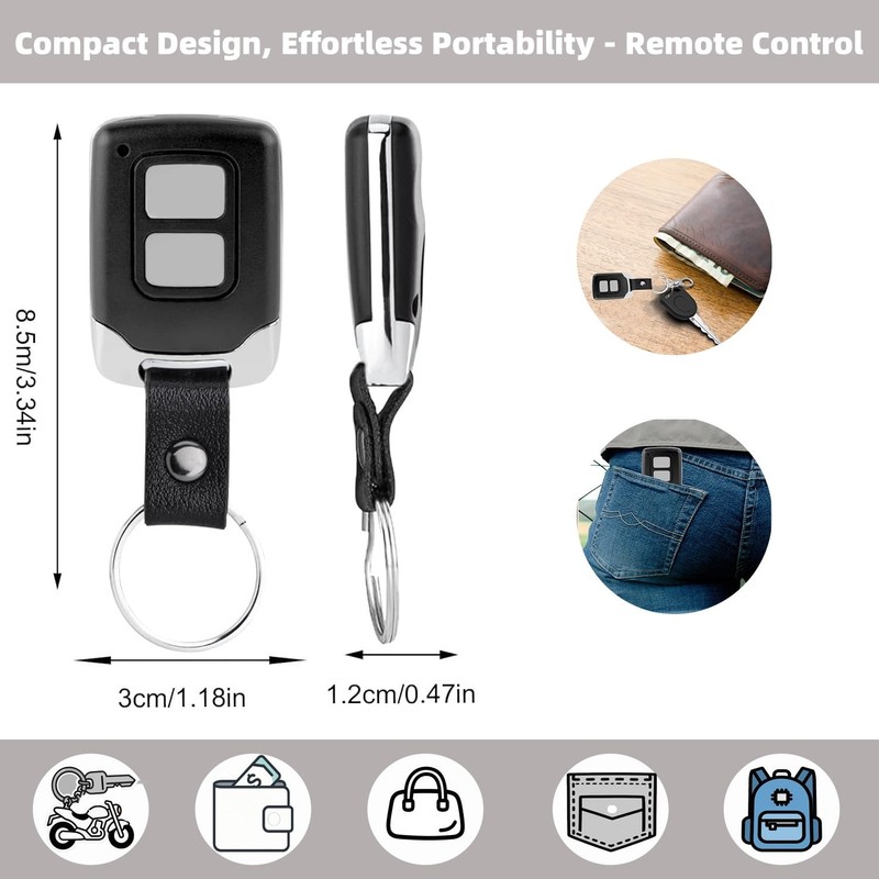 2 Pack Garage Door Opener Remote for LiftMaster Chamberlain Craftsman