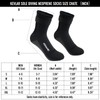 nitescuba Diving Socks 2.5 mm Neoprene Wetsuit Socks Thermal Water