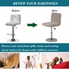 HFCNMY Bar Stool Covers with Backs,2 Pack Stretch Bar Stool