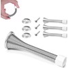 Spring Door Stop, 3 Pack Metal Door Stoppers Wall Mounted
