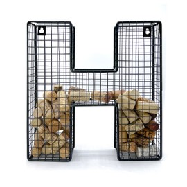 Wine Cork Holder Metal Display Collector Full Alphabet Display Letters & More (H)