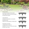 Outdoor Step Stones, Stepping Stones with Ground Stakes, Polypropylene Resin