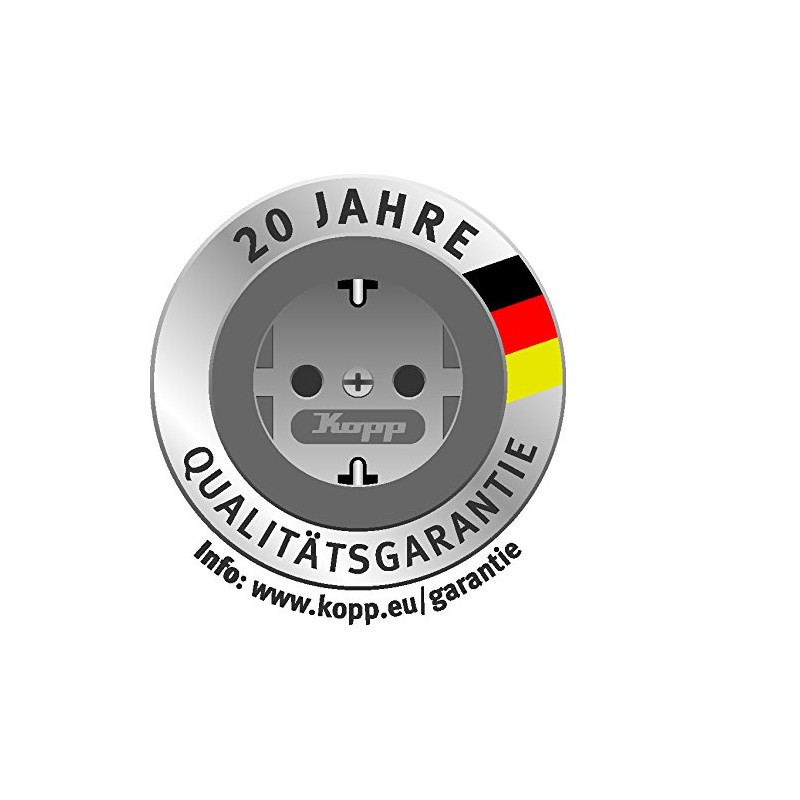 Kopp Blue Electric 131356005 Contact Protected Triple Plug Socket with