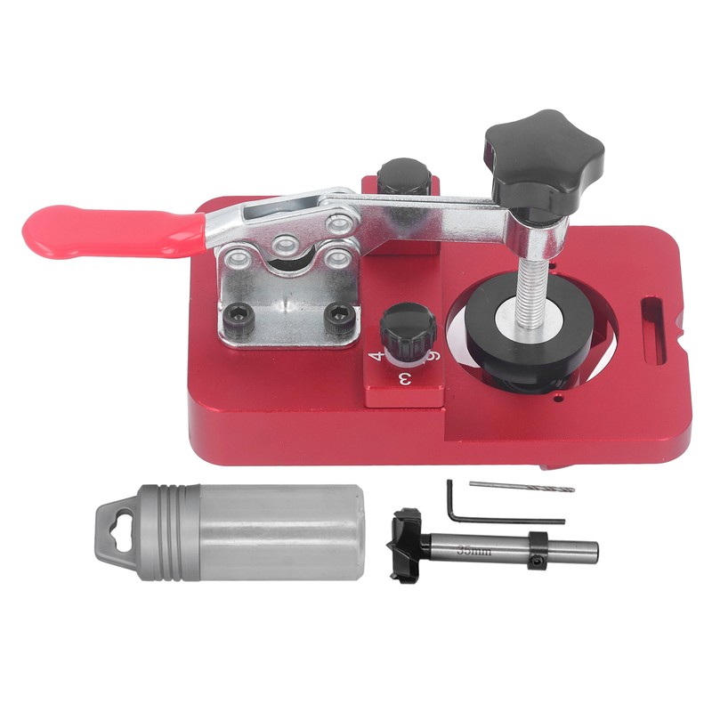 Hinge Hole Opener Aluminum Alloy Hinge Drilling Jig Cabinet Door