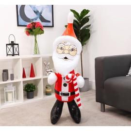 Toyland® 120cm (3.9ft) Inflatable Santa Claus Festive Decoration - Christmas Decorations - Seasonal Party Props