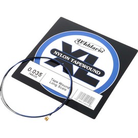 D'Addario TWB035 Nylon Tape Wound Bass Guitar Single String, .035