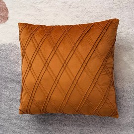 Ulticool - Cushion Cover - Red Orange Brown - Set of 2 Designs - 45 cm x 45 cm - Decorative Cushion without Filling - Cushion Cover Accessories for Sofa/Bed