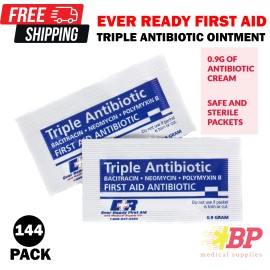Ever Ready First Aid Triple Antibiotic Ointment .9g Packets - 144 Pack