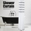 Elegant Black and White Polyester Bathroom Shower Curtain Waterproof Mildew