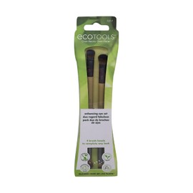 EcoTools, Enhancing Duo Set, Dúo de Brochas para Ojos, Set de Pinceles para Maquillar, Define y Difumina, Modelo 1217