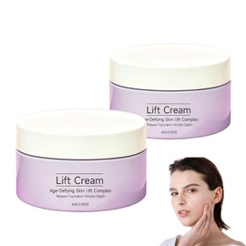 Krajiyya 2Pcs Noor Wonder Lift Cream, Upgrade Instant Face Lift Cream 60ml,Advanced Natural Anti-Wrinkle Firming Cream,Instant Tightening & Lifting for All Skin Types.