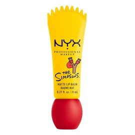 Nyx Professional Makeup, Colección Simpson. Smushy Matte Lip Balm, Tono: Rebel Red (rojo). Bálsamo labial efecto matte. Fórmula vegana.