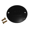 Black PVC Circular Box Lid - 65mm Diameter with 2