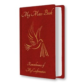 Remembrance Of My Confirmation Unisex Red Missal Mass Book with Prayer Card/Book Mark Suitable for Boy or Girl