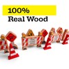 16 Pc Wooden Construction Signs and Traffic Cones - Construction