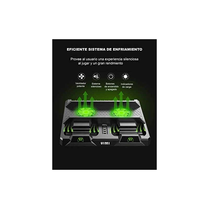 Vimi Base Ventilador Compatible para X Box One Soporte Carga
