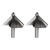sourcing map 2pcs 45 Degree Chamfer Router Bit 1/2 Inch