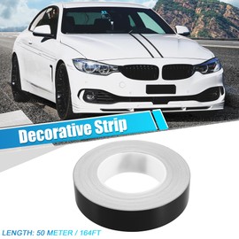 X AUTOHAUX 1.2" Width 164ft Length Decorative Strips Black for Car Motorcycle