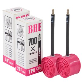 Biglumin 2pcs 85 mm TPU Inner Tube Road Bike 700Cx23-32C French Mouthpiece, Light Tubular Oxidation Resistant, Temperature Frost Resistant and Robust Puncture Resistant Ultralight and Portable