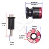 Red Luxor Swingarm Stand Spools 6mm Slider CNC For Yamaha