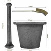 Rock Crusher Cast Iron Mortar and Pestle Rock-Ore Crusher Spice