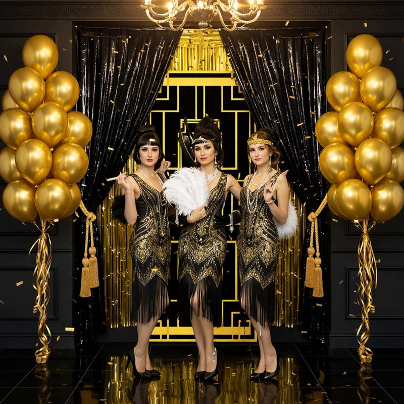 22 Pcs Roaring 20s Party Decorations Set 1920s Party Decor