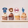 VARACL 25PCS Baseball Cupcake Toppers, Sports Theme Players Cupcake Picks