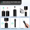 Mini Torch Lighter Straight Flame Bright Fire Small Refillable Butane