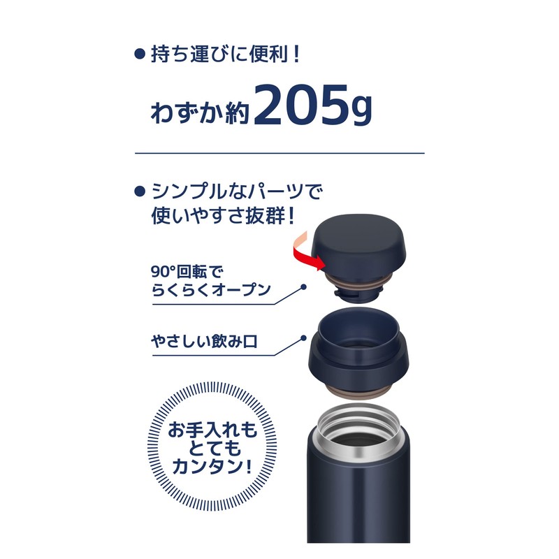 Thermos JOR-500 DNVY Water Bottle, Vacuum Insulated Portable Mug, 16.9