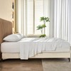 Kingnex Bamboo Viscose Queen Sheet Set Soft Brushed Mircrofiber 4