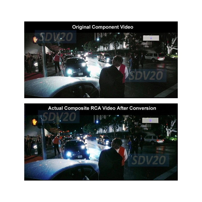 Unbranded Premium Component RGB To RCA AV Video Converter