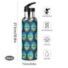 Mnsruu Gorilla Polygonal Geometry Water Bottle for Girls Boys Stainless