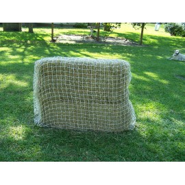Goodwin Netting 20' x 16' WHITE SQUARE NET NYLON HORSE HAY NETTING  2" #42 400 LB TEST BALE NETS
