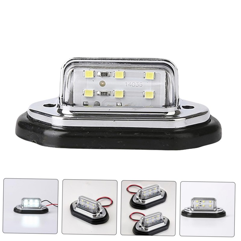 ULTECHNOVO 2pcs Led Car License Plate Light Tail Light for