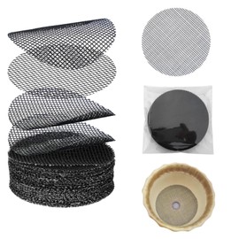Shudyaer Flower Pot Hole Pad Bonsai Pots Bottom Grid Mat Mesh Round Drainage Mesh Hole Screens Keep Soil from Flowing Away Cuttable Circular Tailorable (50, 3 inch)