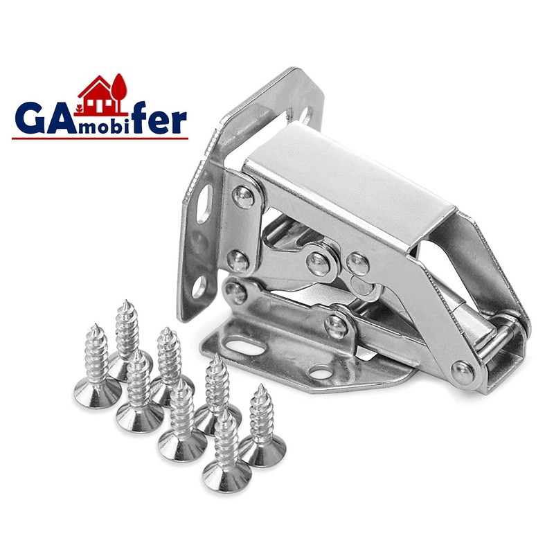 Hinges for Doors without Recessed Hole. Automatic Snap in Opening